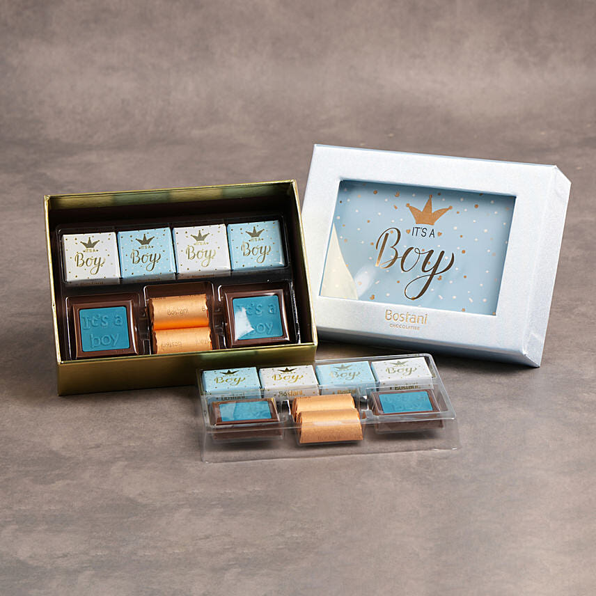 Bostani Chocolates Twins Birth with Flower