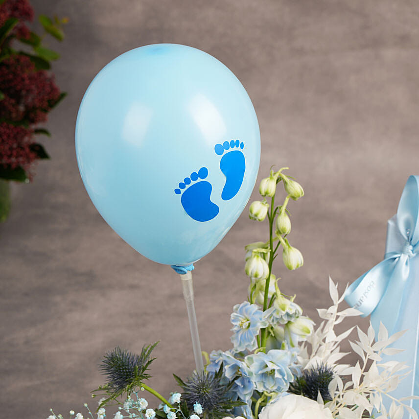 Bostani Its a Boy Chocolate with Flowers