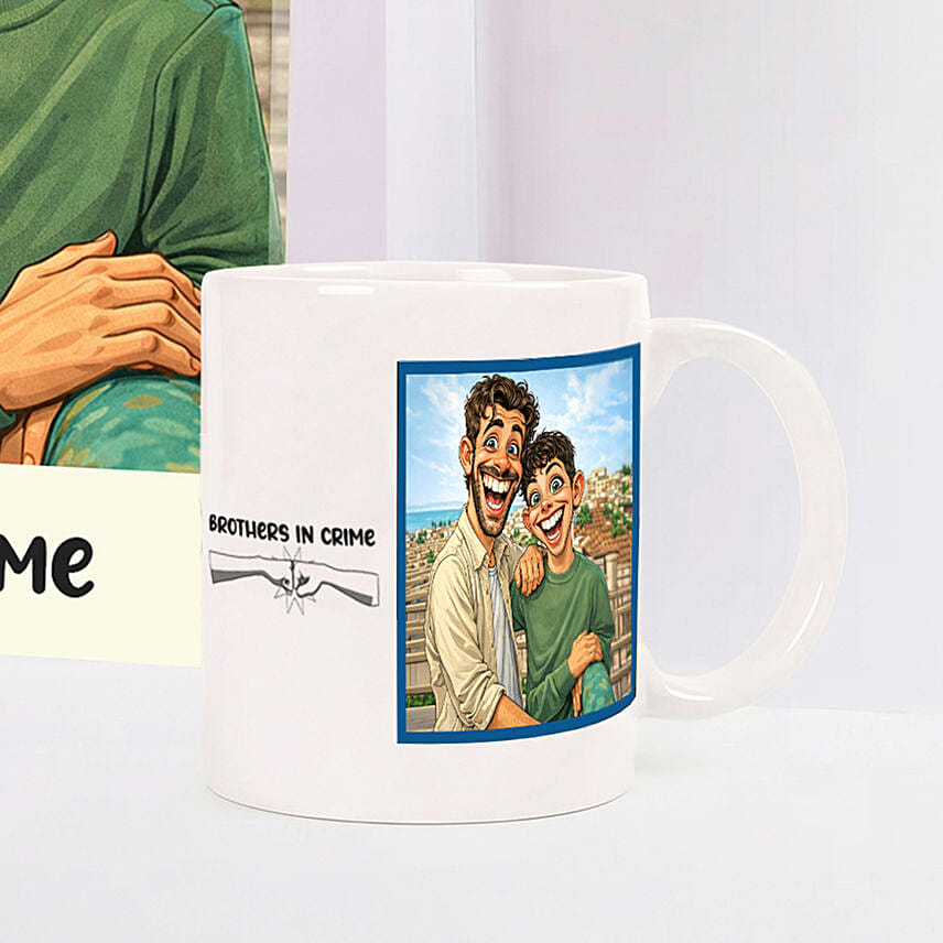 Personalized Sibling Canvas Frame and Mug