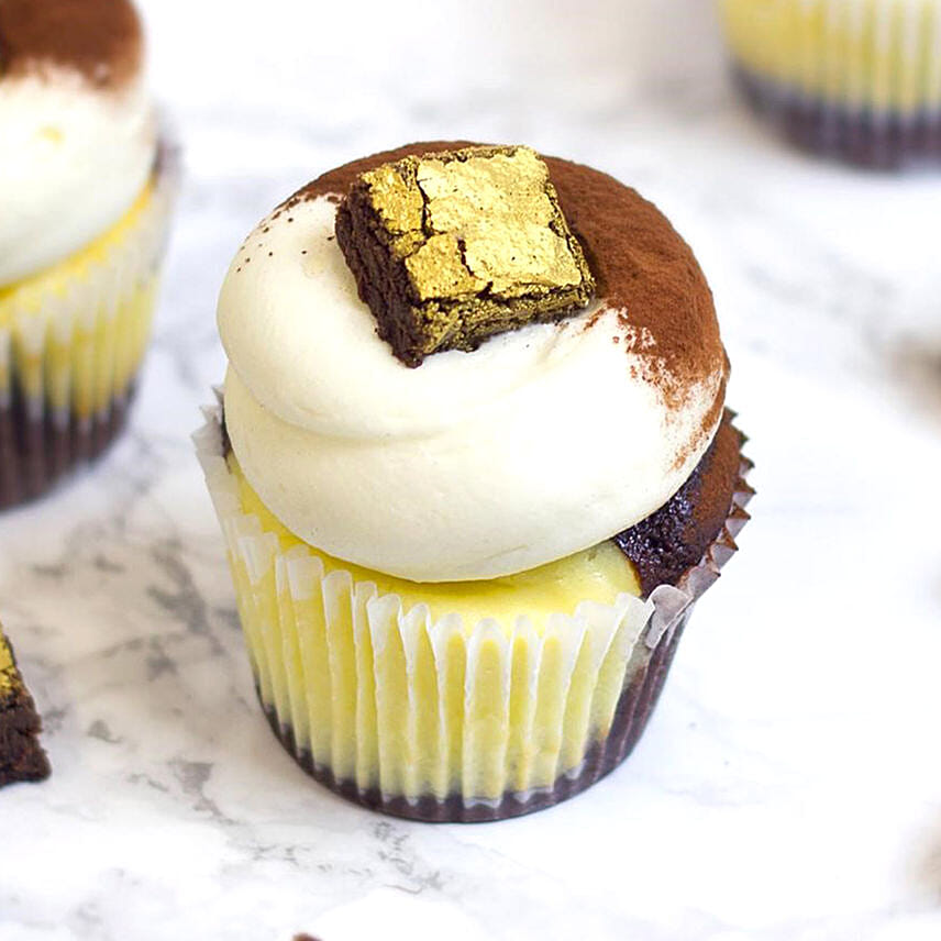 Brownie Vanilla Cupcakes 12 Pcs