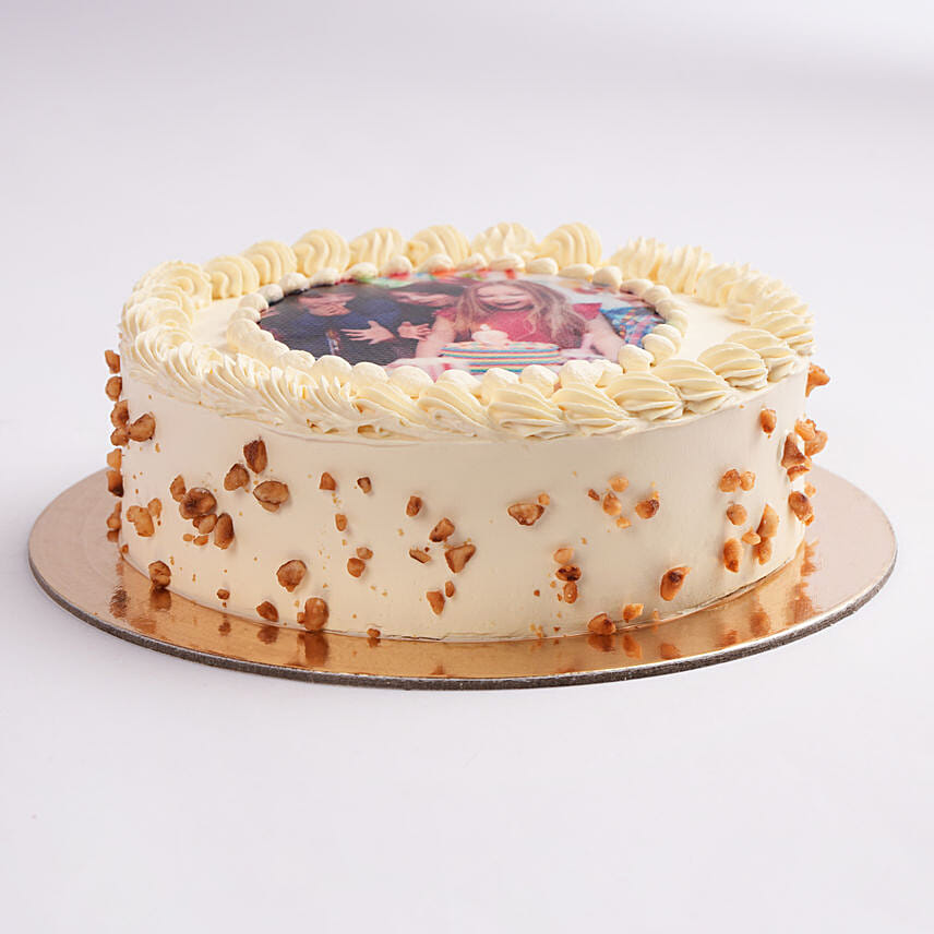 Butterscotch Birthday Photo Cake Half Kg