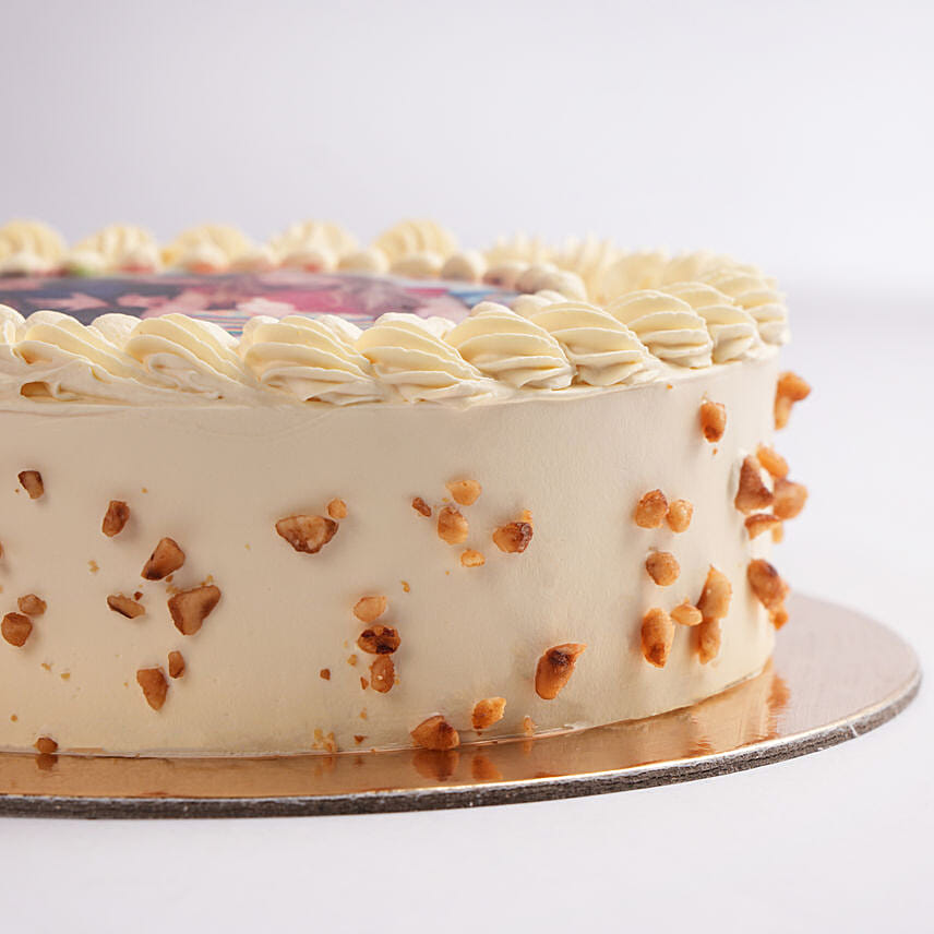 Butterscotch Birthday Photo Cake Half Kg