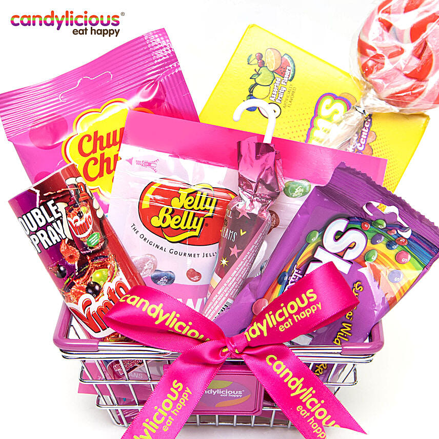 Candylicious Mini Basket Pink Gift Pack