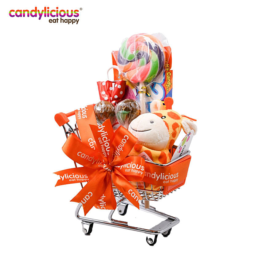 Candylicious Mini Orange Trolley Gift Pack