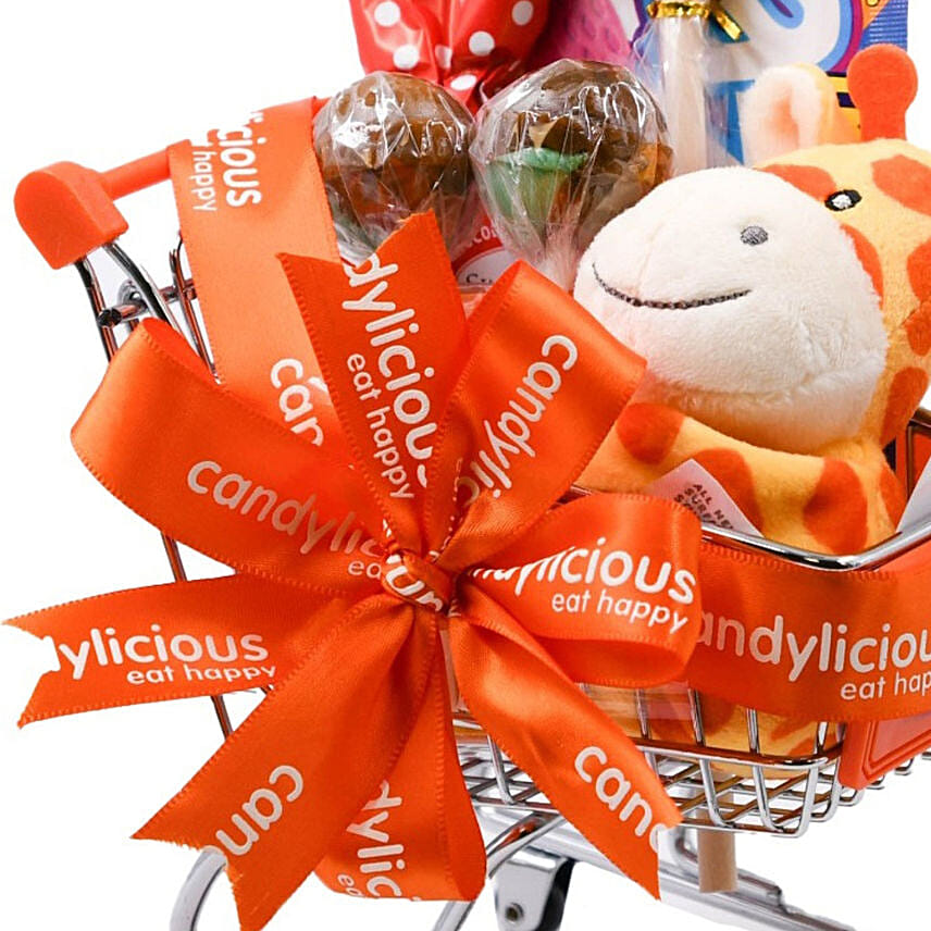 Candylicious Mini Orange Trolley Gift Pack