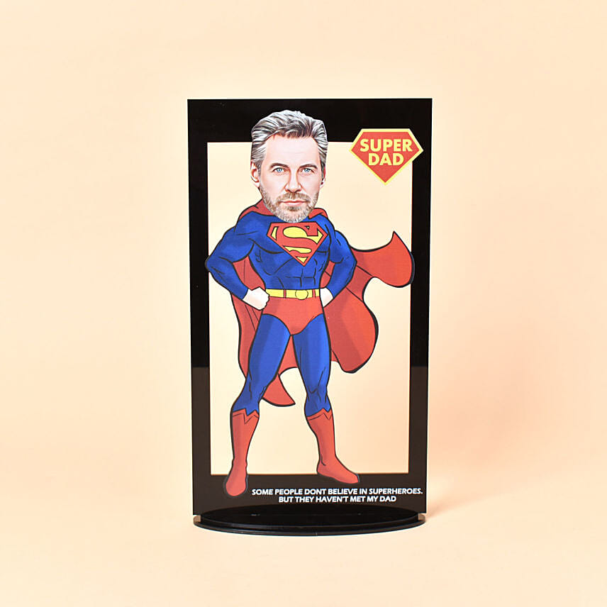 Capture Dad's Superpowers Caricature