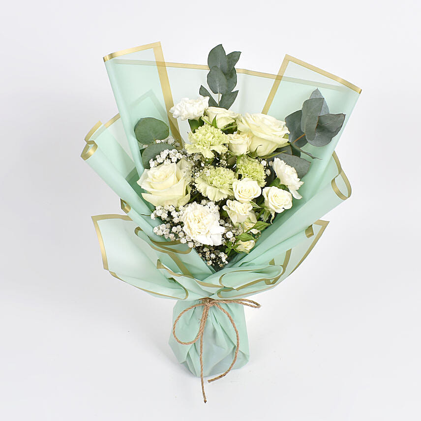 Carnation and Roses Bunch