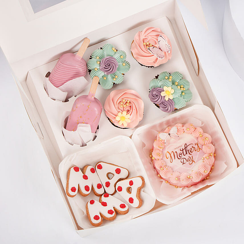 Carnations And Roses Bouquet And Treat Boxes