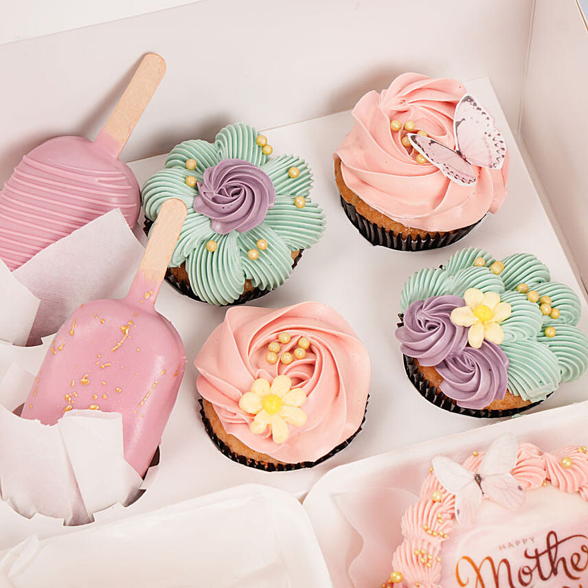 Carnations And Roses Bouquet And Treat Boxes