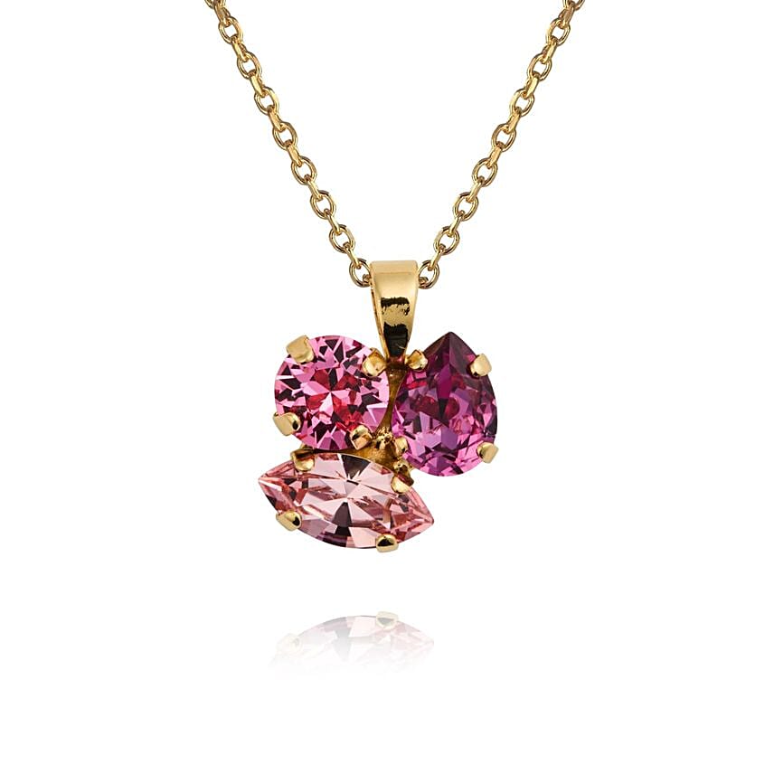 Caroline Svedbom Swarovski Crystals Dark Rose Jewllery Set