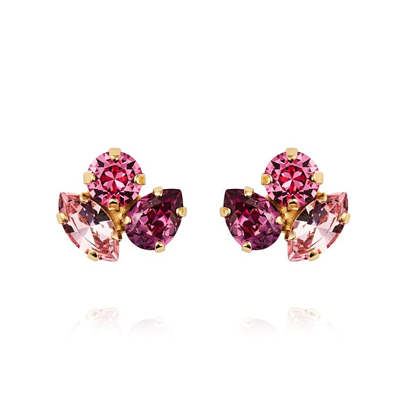 Caroline Svedbom Swarovski Crystals Dark Rose Jewllery Set