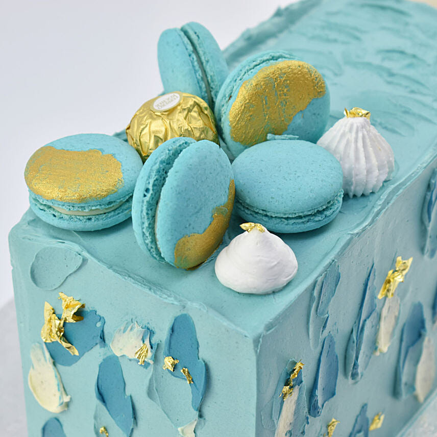 Celebration Delights Personalised Name Marble Cake