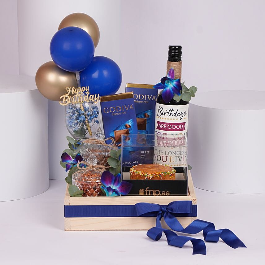 Celebration In Blue Hamper