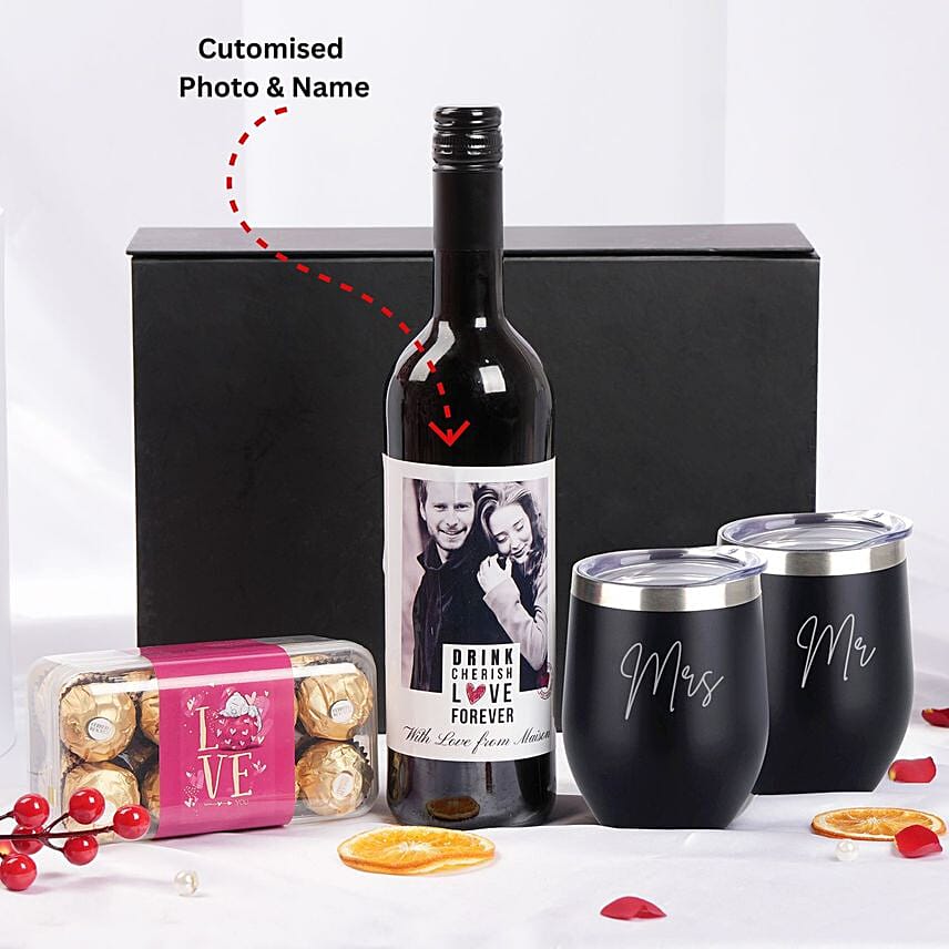 Celebration Of Love Personalised Wine Box