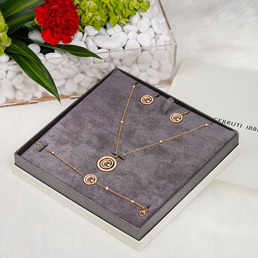 Cerruti 1881 Accessories and Flowers Gift Set for Her