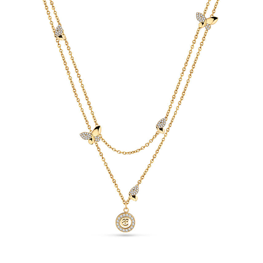 Cerruti 1881 Butterfly with Crystals Gold plated Necklace for Her