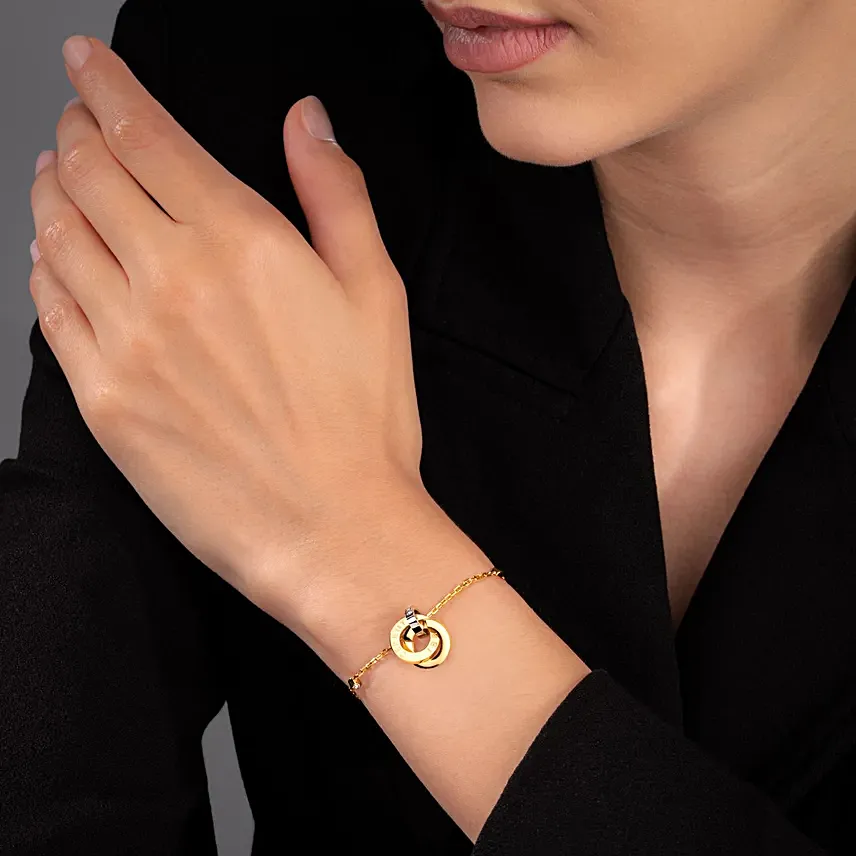 Cerruti 1881 Gold Plated Rings Bracelet for Her