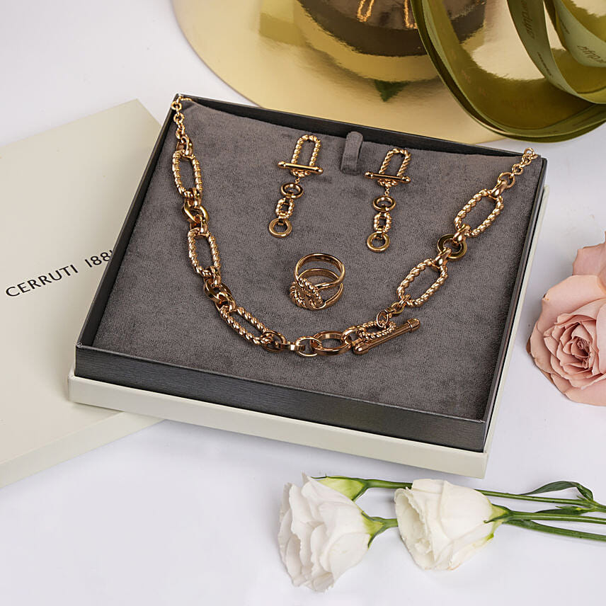 Cerruti 1881 Iconic Cable Jewellery Gift Set For Her