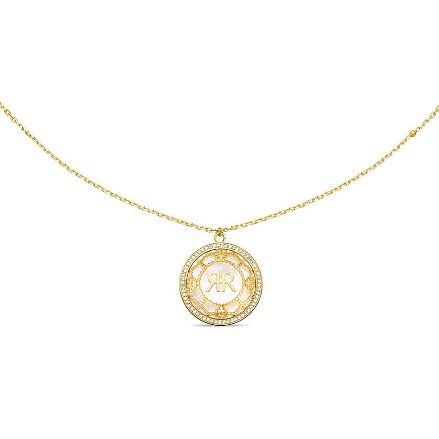 Cerruti 1881 MOP Gold Plated Statement Necklace for Her