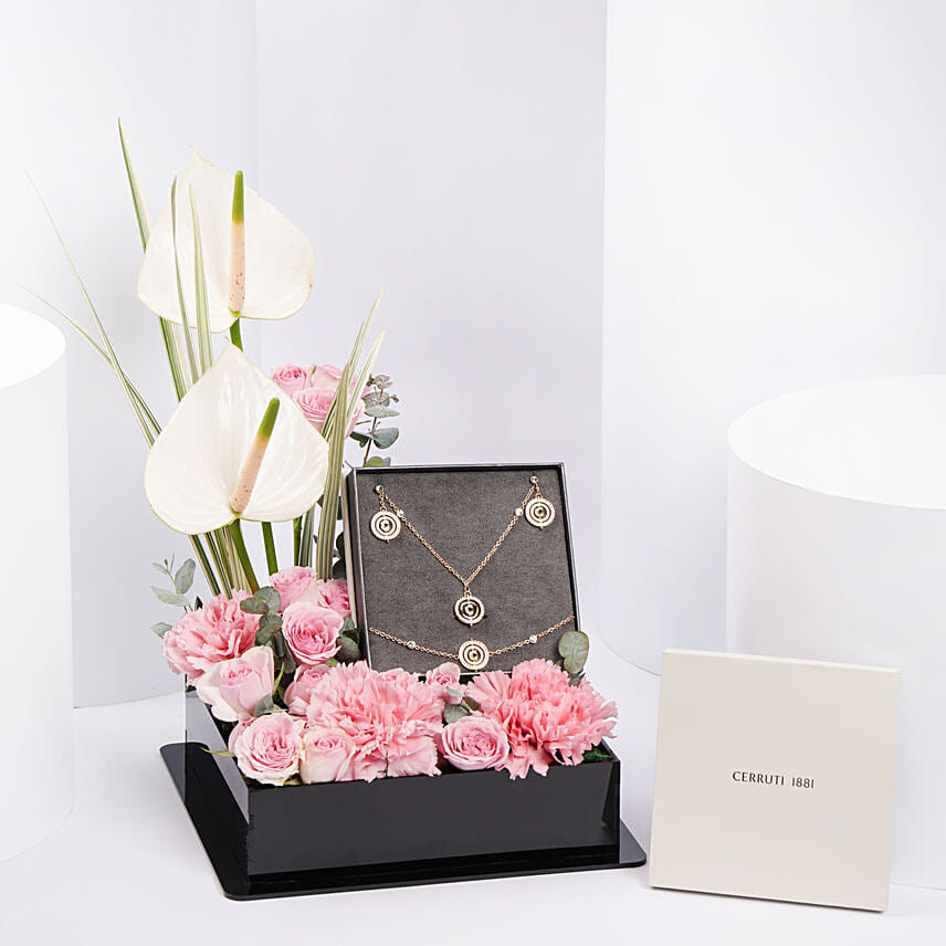 Cerruti 1881 Supreme Gold Plated Jewellery Gift Set For Her