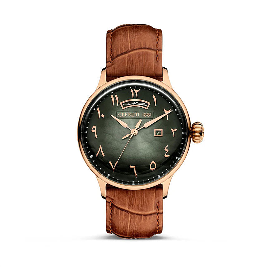 Cerruti 1881 Watch For Him with Floral Smiles