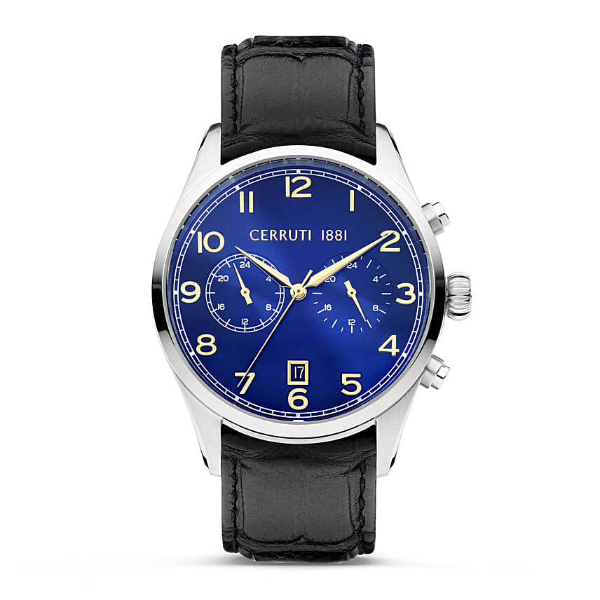 Cerruti Watch and Flowers Combo for Him