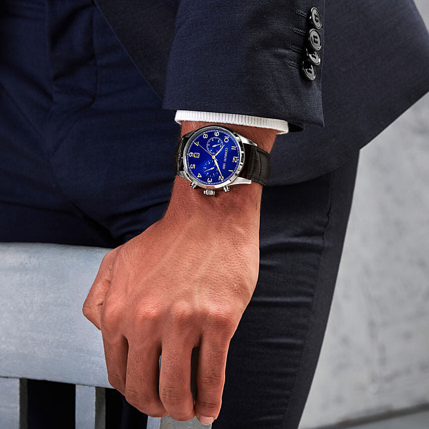 Cerruti Watch and Flowers Combo for Him