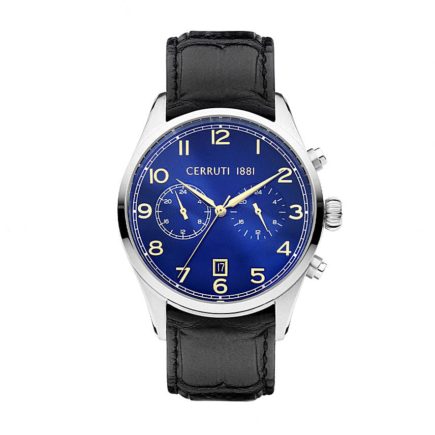 Cerruti Watch and Flowers Combo for Him
