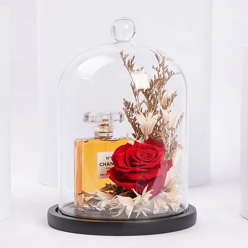 Chanel No 5 Eau De Parfum 100Ml With Forever Rose