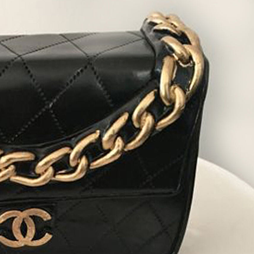 Chanel Themed 3D Cake Chocolate