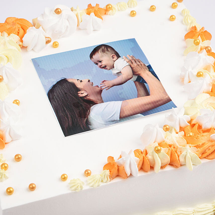 Cheerful Moments Red Velvet Photo Cake