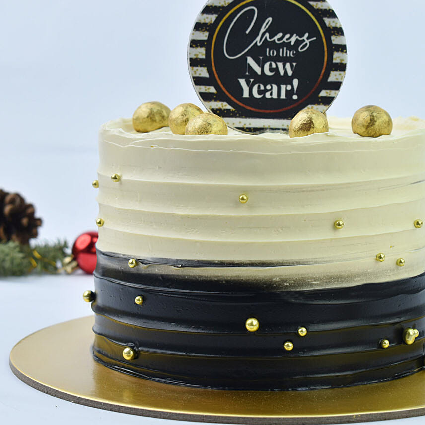 Cheers New Year Red Velvet Cake