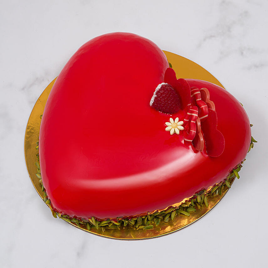 Delicious Red Velvet Heart Cake 500gm