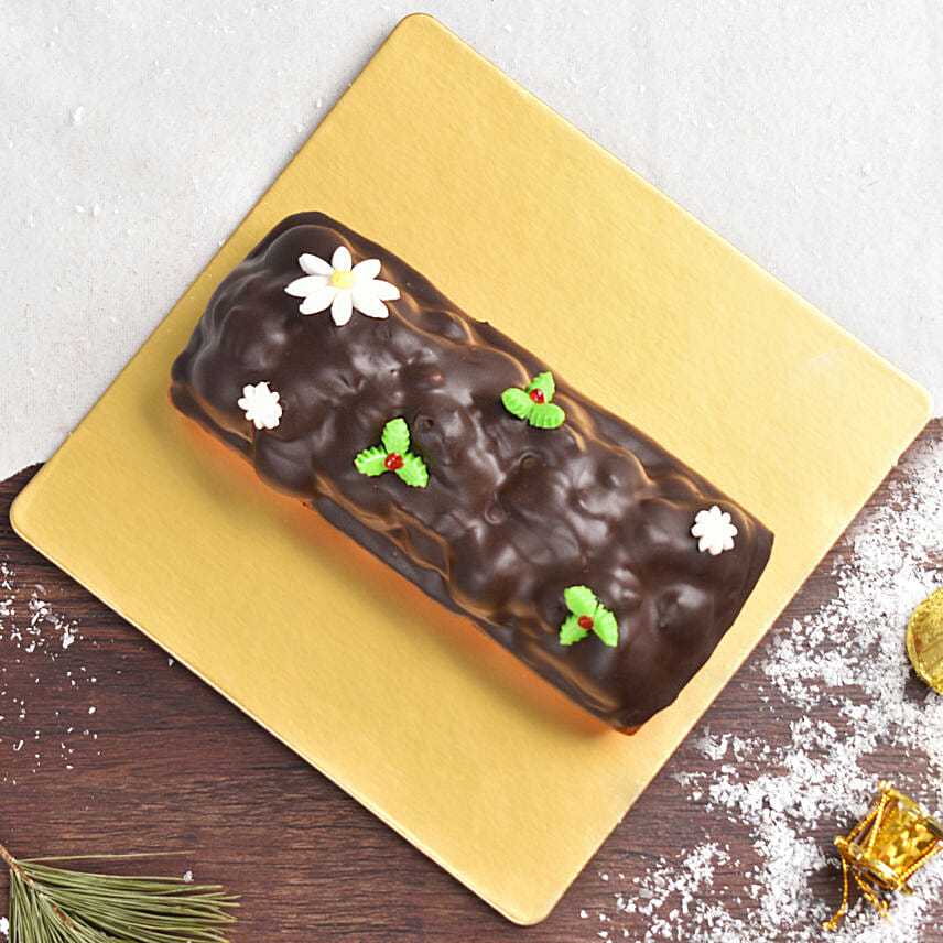 Chocolate Coasted Plum Loaf