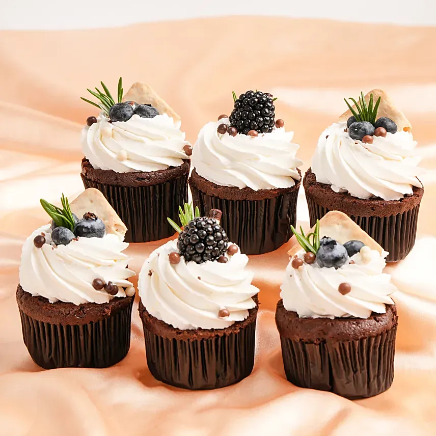 Chocolate Cupcakes 6 Pcs