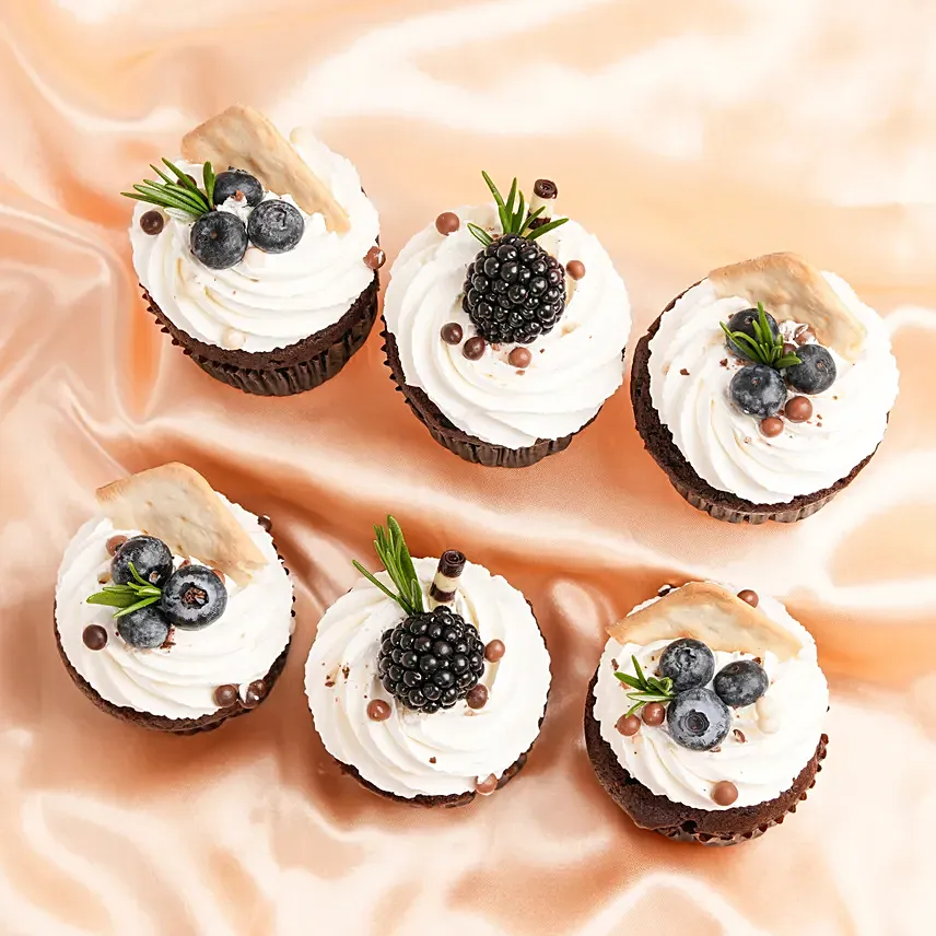 Chocolate Cupcakes 6 Pcs