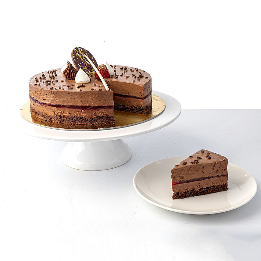 Chocolate Raspberry Cake 4 Portions