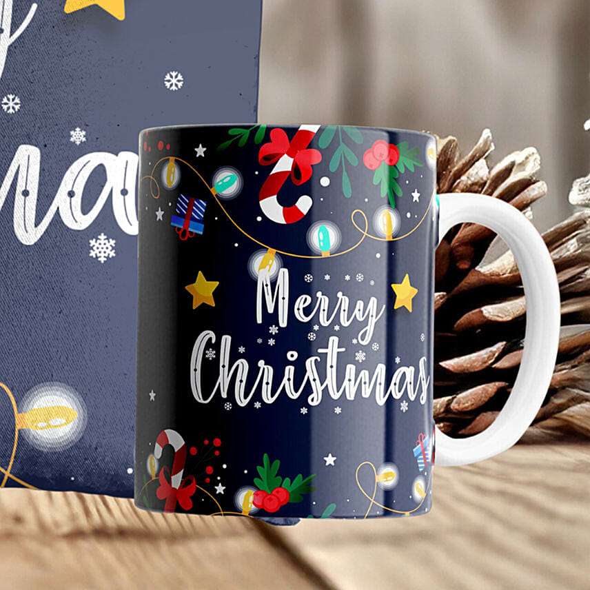 Christmas Lights Cushion And Mug
