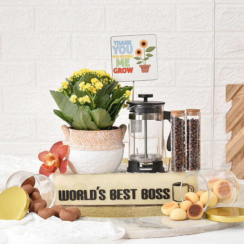 Coffee And Cookies Hamper For Boss