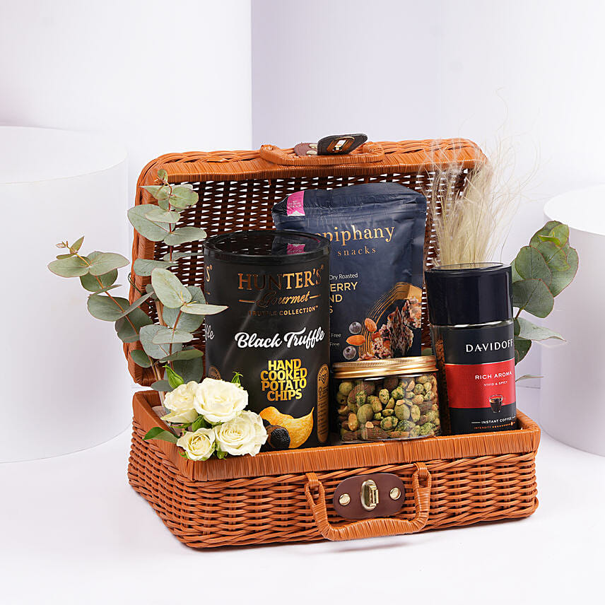 Coffee and Gourmet Treats Hamper