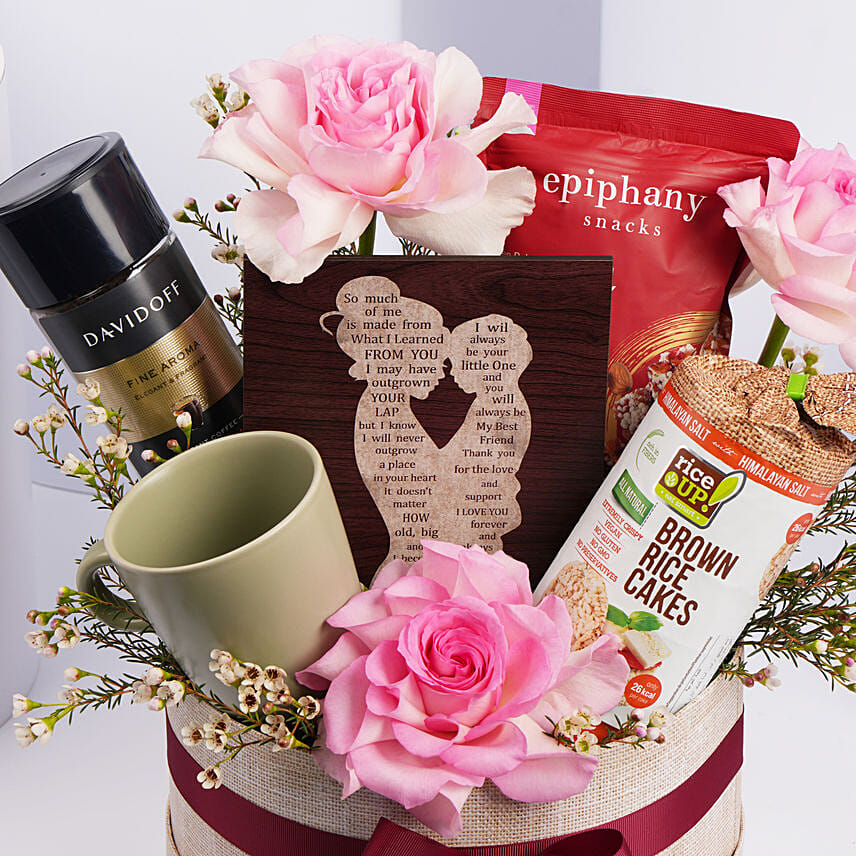 Coffee And Snacks Hamper For Mom