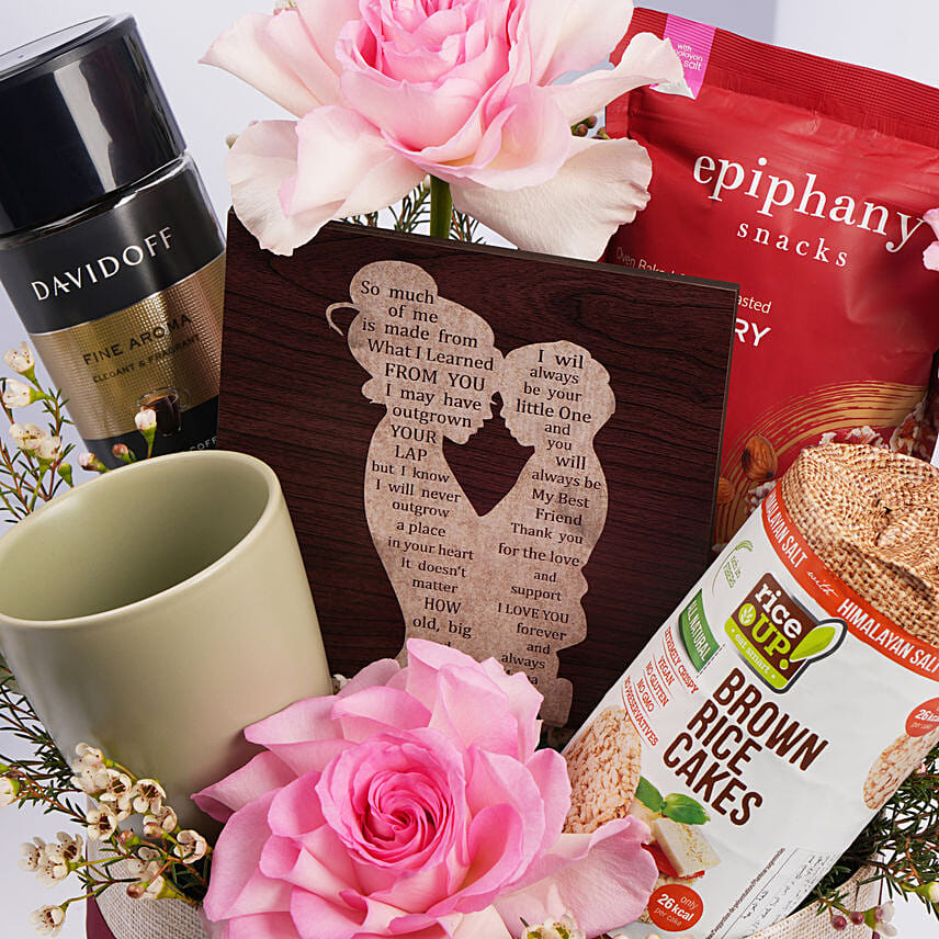 Coffee And Snacks Hamper For Mom
