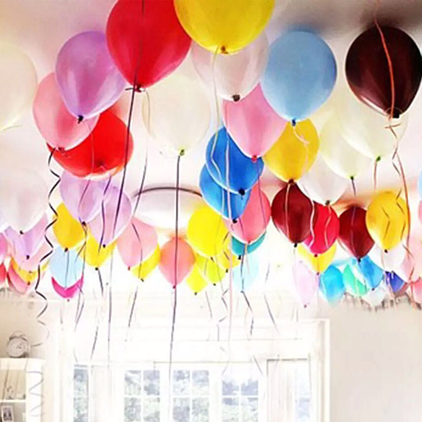 Colourful Helium Balloon Decor