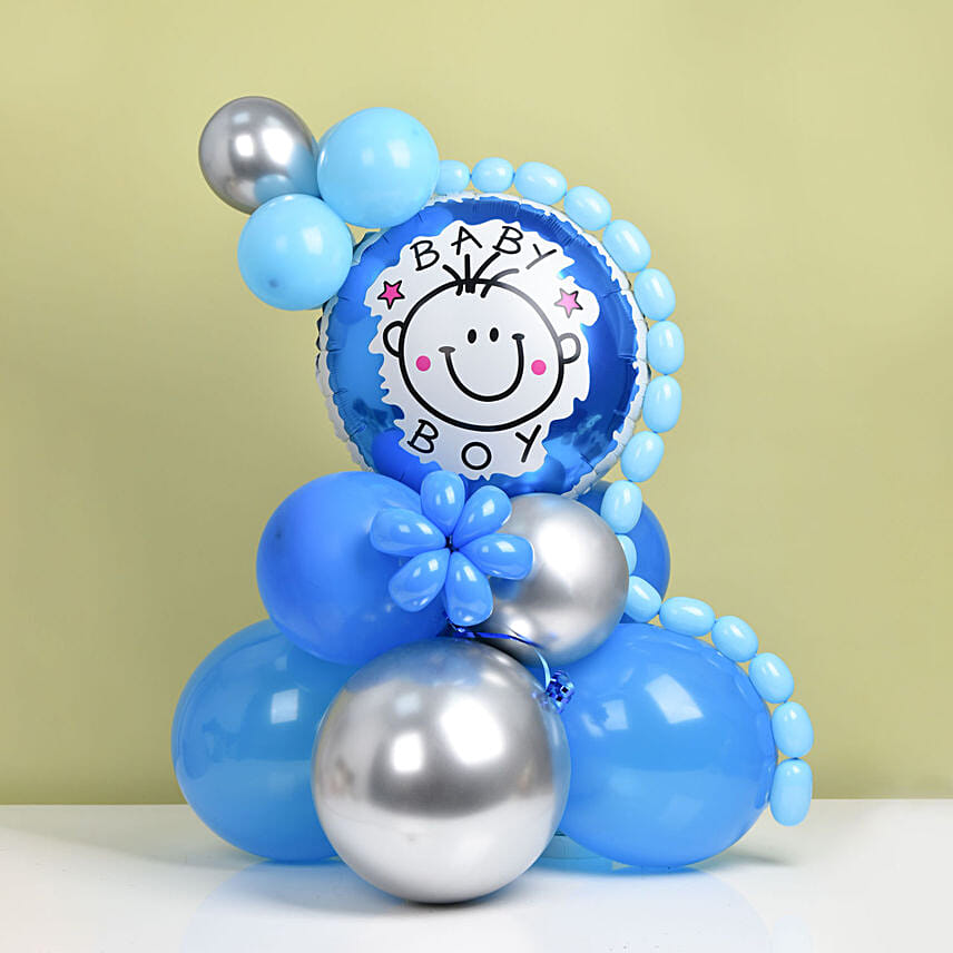 Congrats Its a Boy Balloon Arrangement