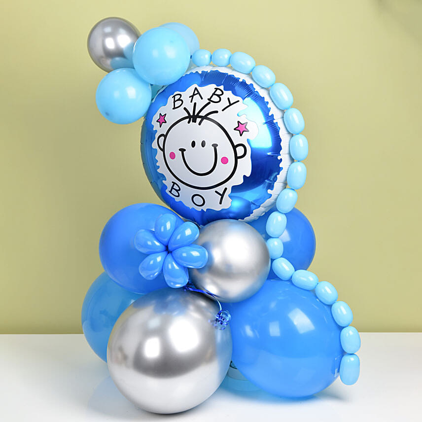Congrats Its a Boy Balloon Arrangement