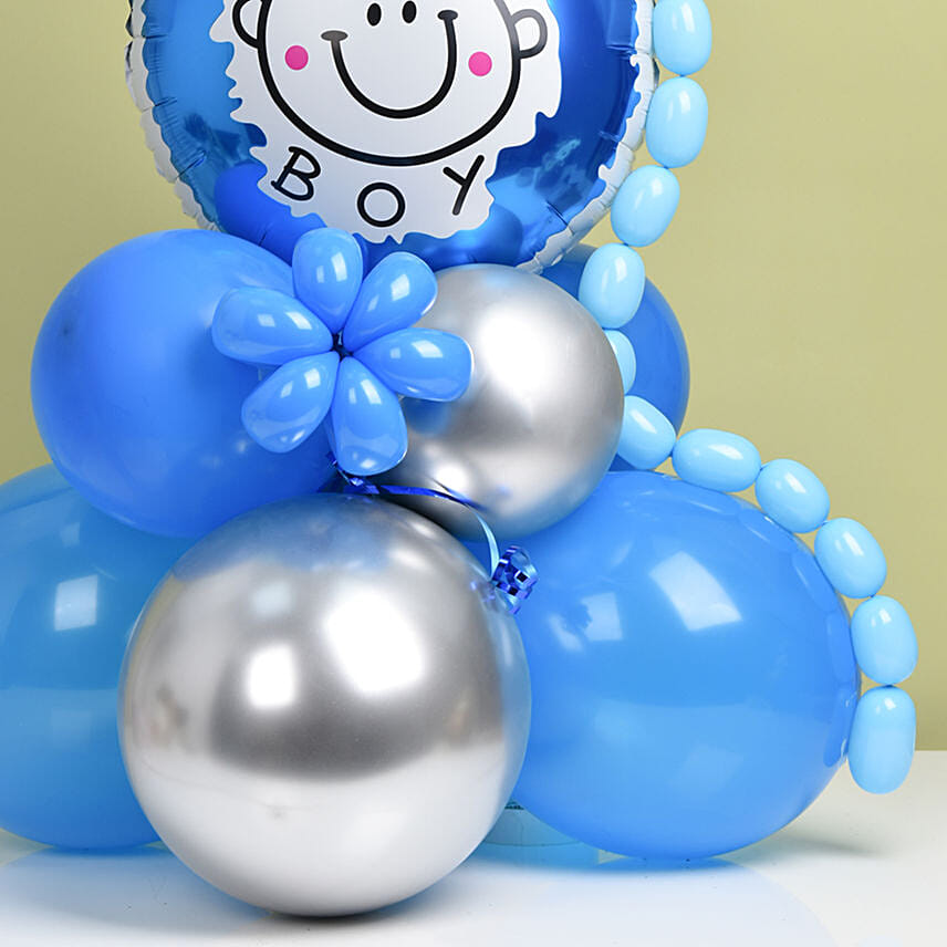 Congrats Its a Boy Balloon Arrangement