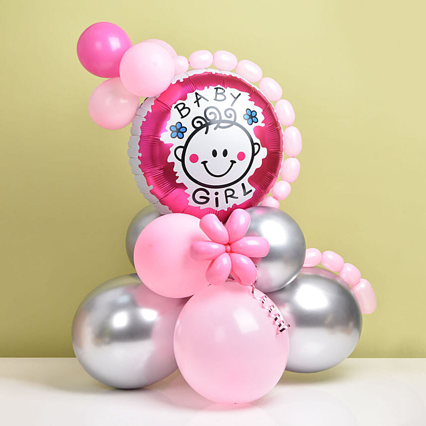 Congrats Its a Girl Balloon Arrangements
