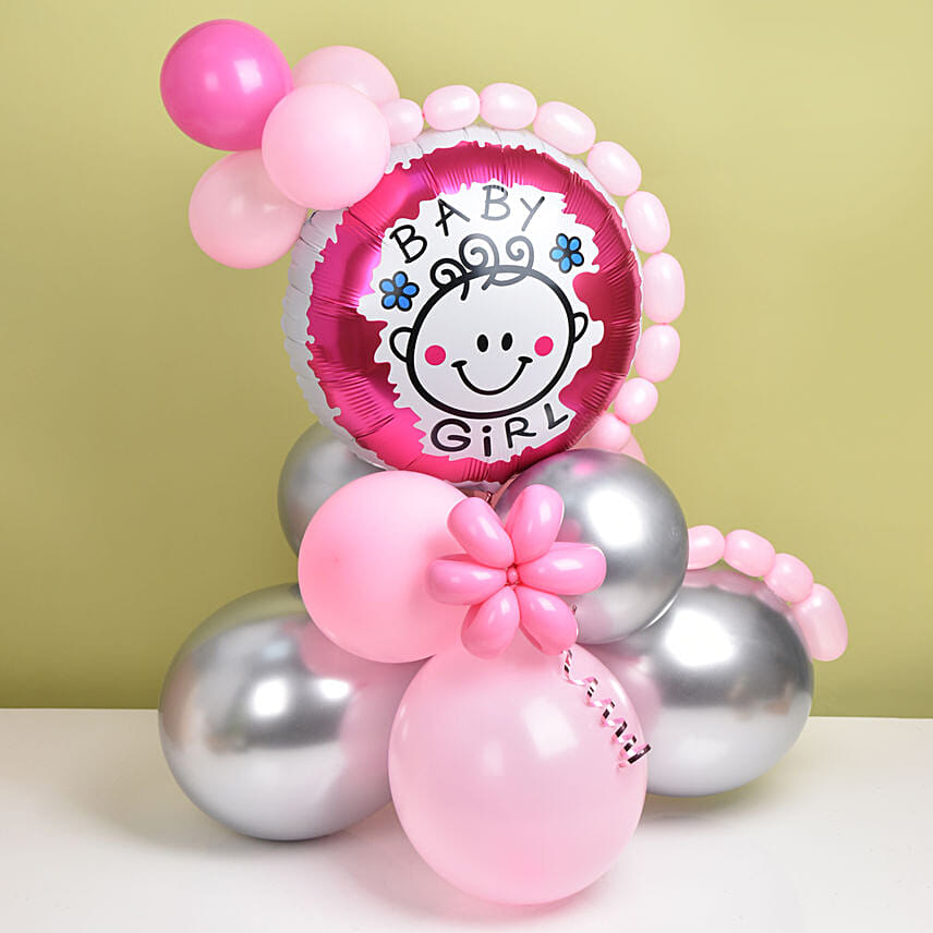 Congrats Its a Girl Balloon Arrangements