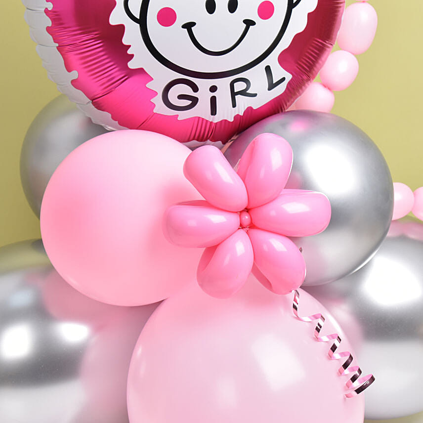Congrats Its a Girl Balloon Arrangements