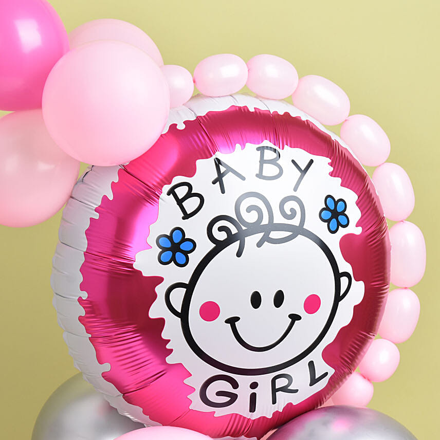 Congrats Its a Girl Balloon Arrangements